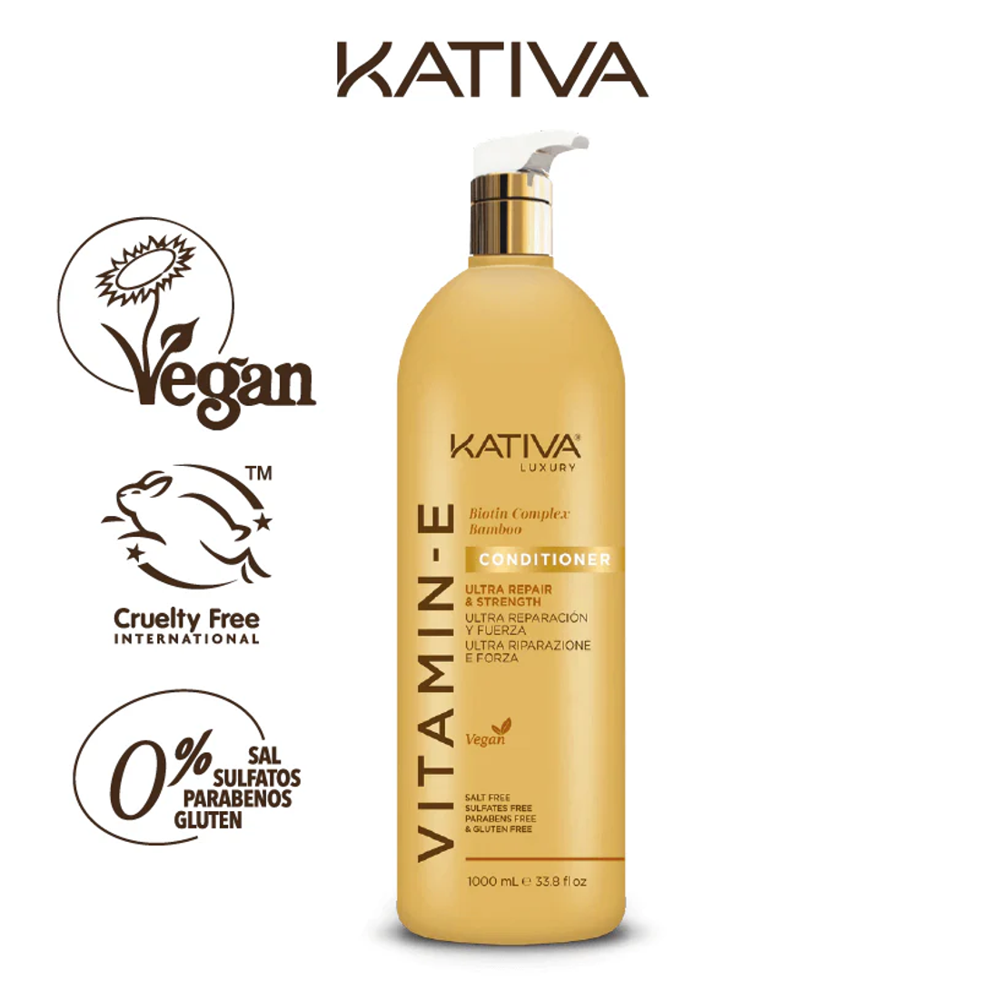 ACONDICIONADOR VITAMINA E 1000ML KATIVA