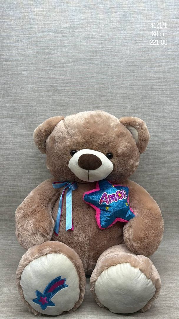 OSO ESTRELLA DE (80CM) BEIGE