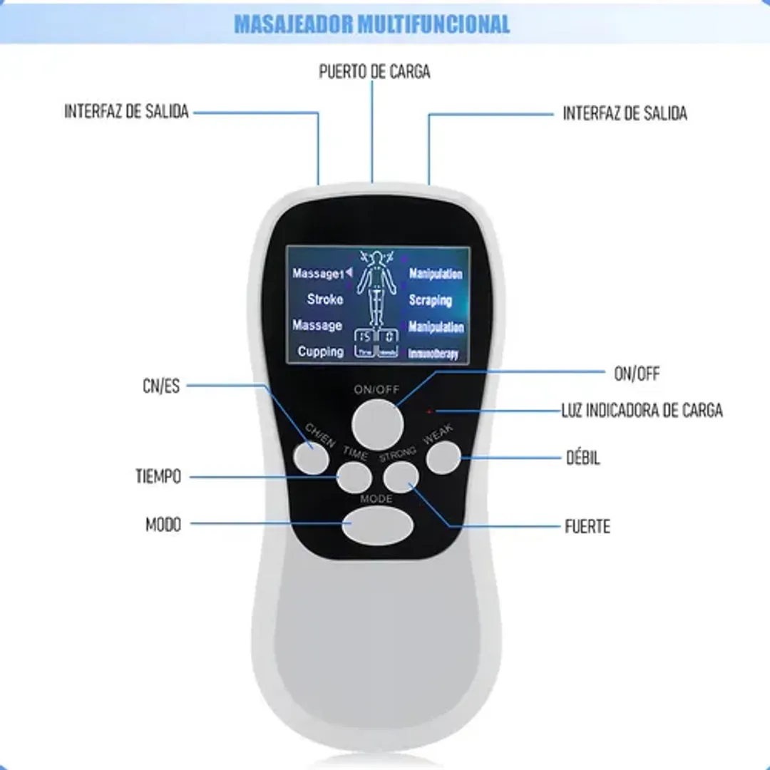 GIMNASIA PASIVA ELECTROMUSCULAR 8 ELECTRODOS