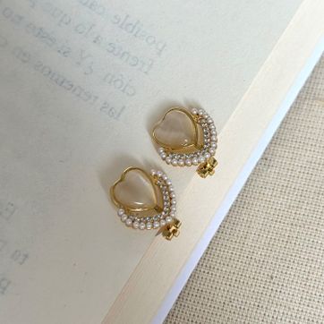 Imagen del producto Arete a presión corazón 
