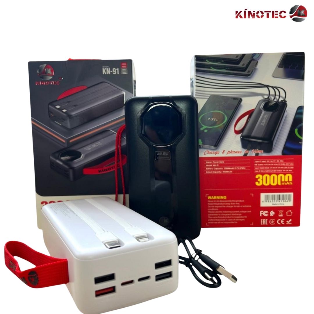 Power Bank Kinotec KN-91 – 30.000 mAh