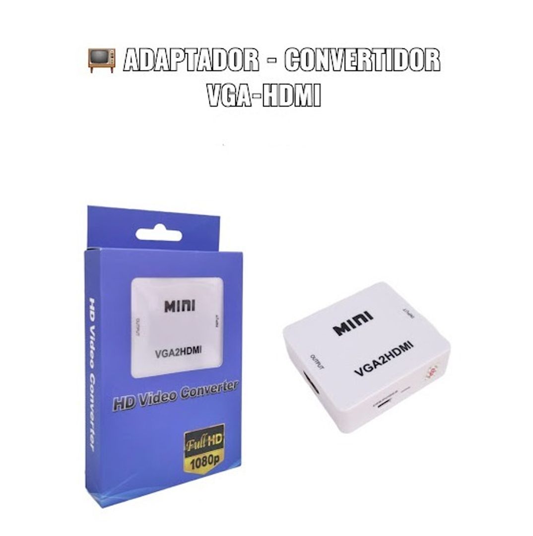 ADAPTADOR CONVERTIDOR VGA-HDMI