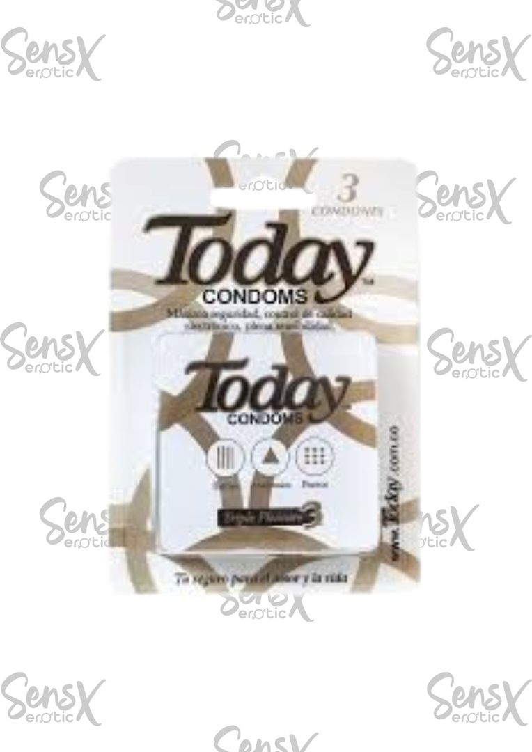 Condones Today Triple Pleasure 3
