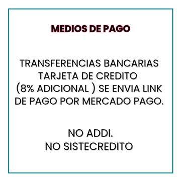 Imagen del producto MEDIOS DE PAGO