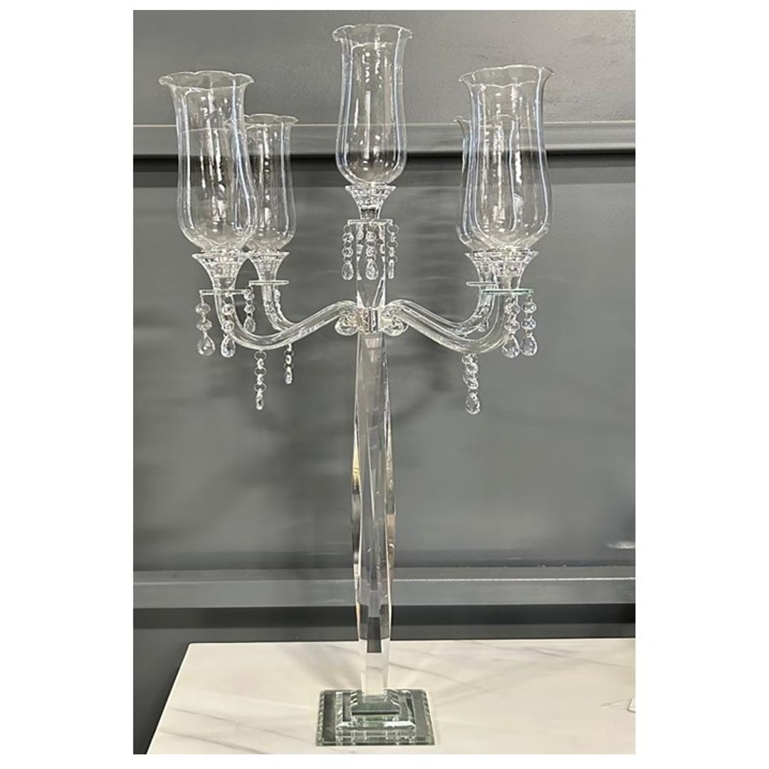 Candelabro de Cristal 5 Brazos