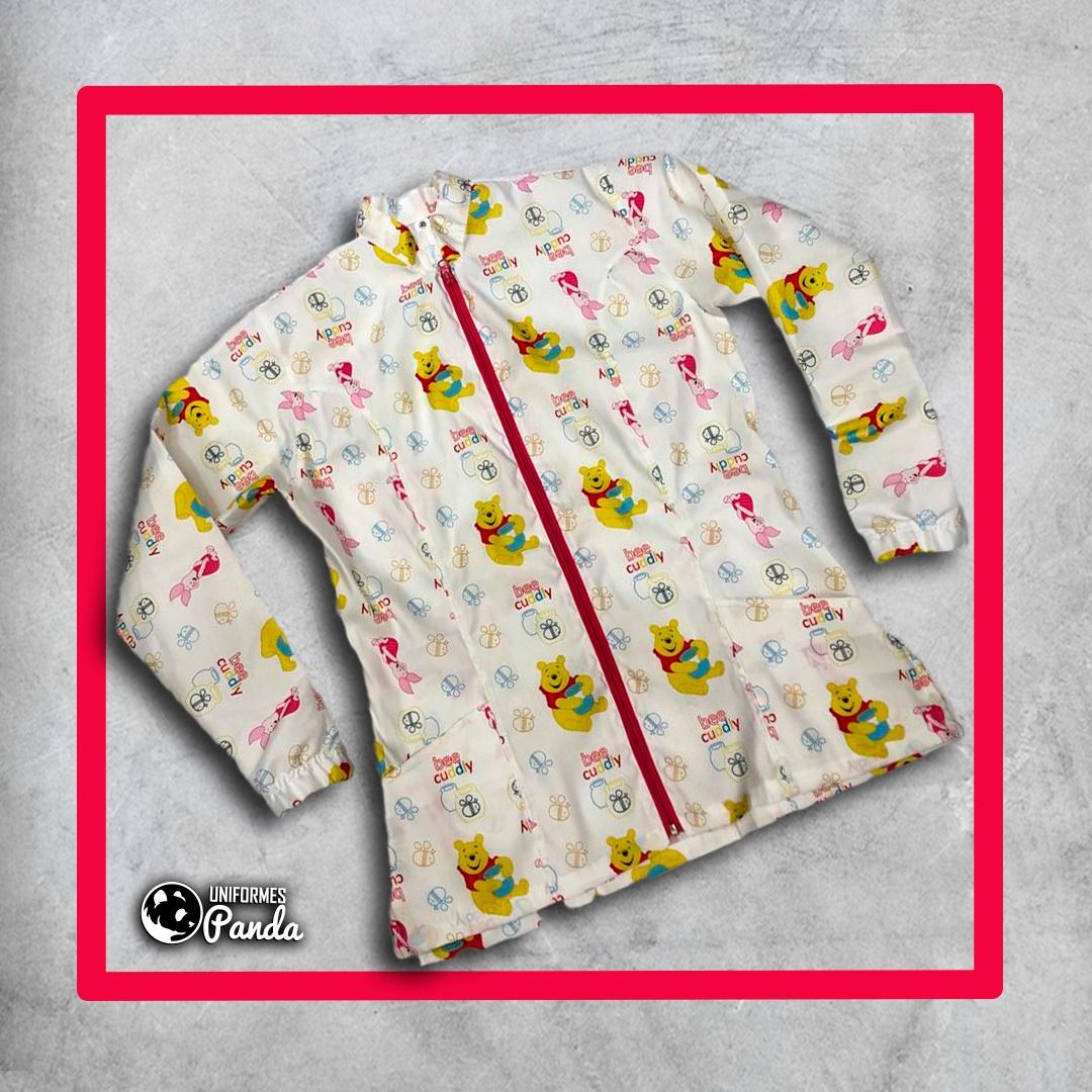 Bata Antifluido Estampada 