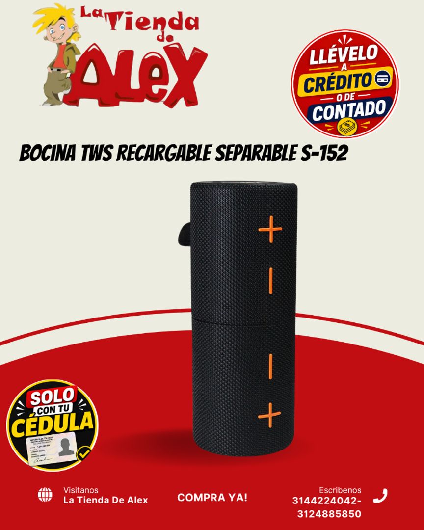 Bocina TWS Recargable Separable S-152