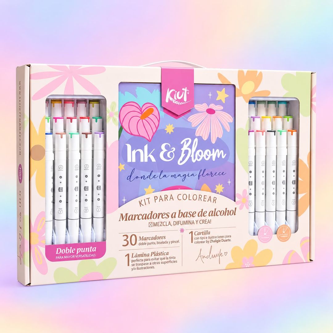 Kit Colorear Kiut 30 marcadores