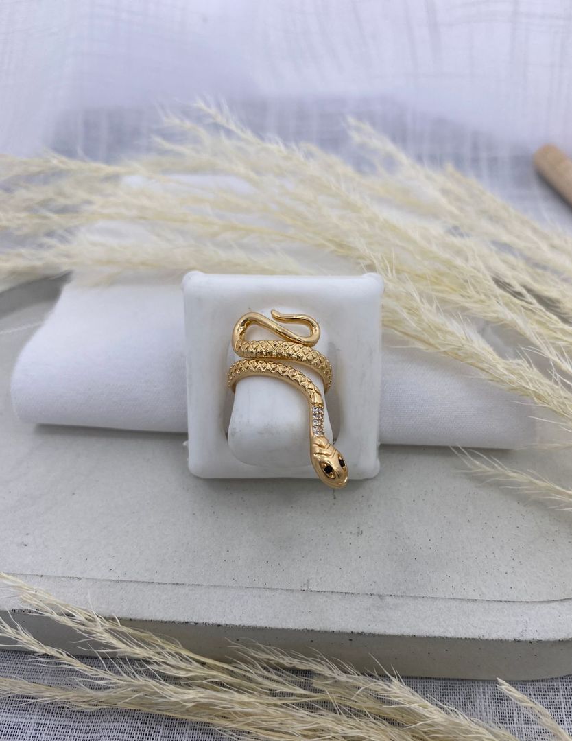 Anillo serpiente, oro rosa, covergold 