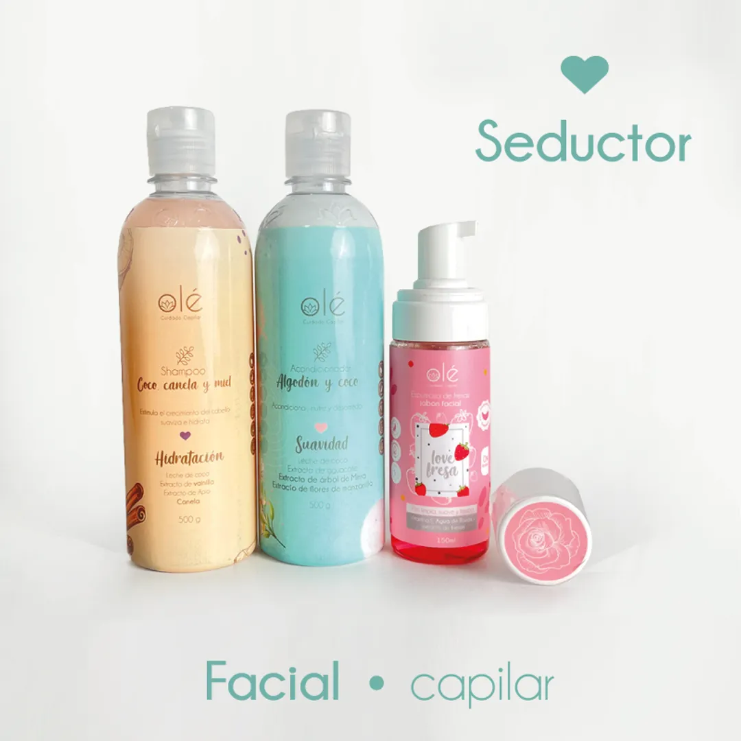 Kit seductor: facial y capilar marca: olé capilar