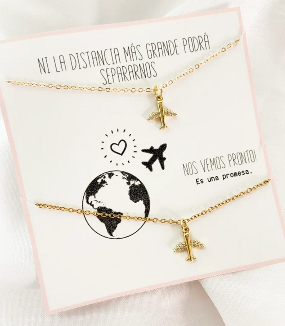 CADENITAS PAREJA AVIÓN 