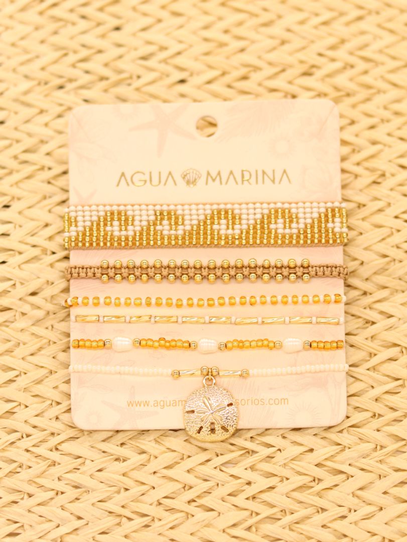 set Pulseras Olas