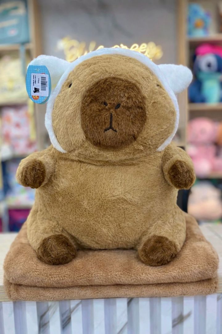 CAPIBARA GORRO COBIJA ( 40 CM ) 