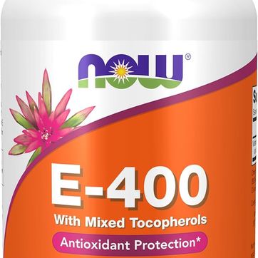 E-400 Vitamina E400 UI MT 268mg 250 Cap Blandas NOW - imagen 1
