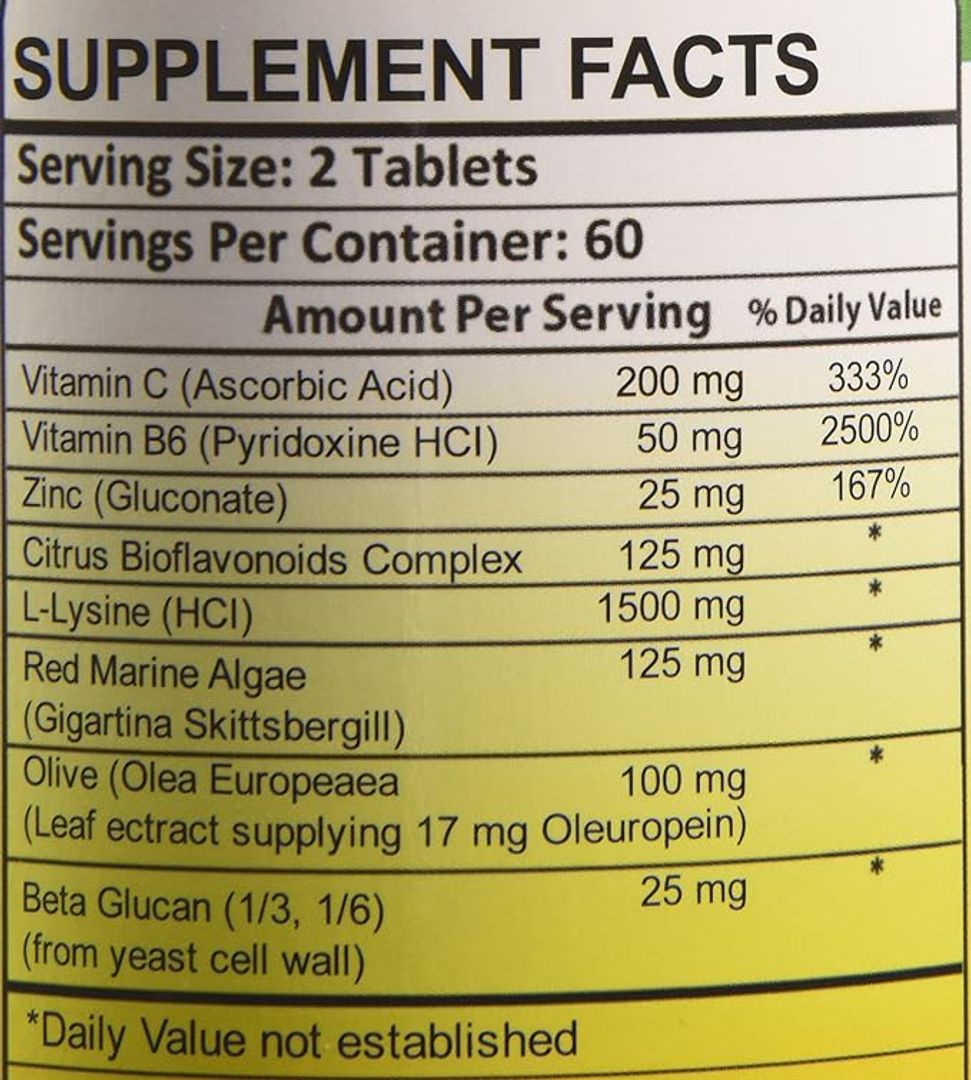 Lysine Complete 120Tabs
