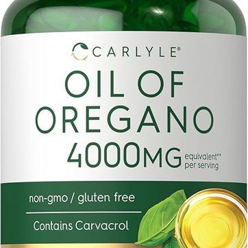 Aceite de orégano 4000mg  150 cap blanda Contiene carvacrol  CARLYLE - imagen 1