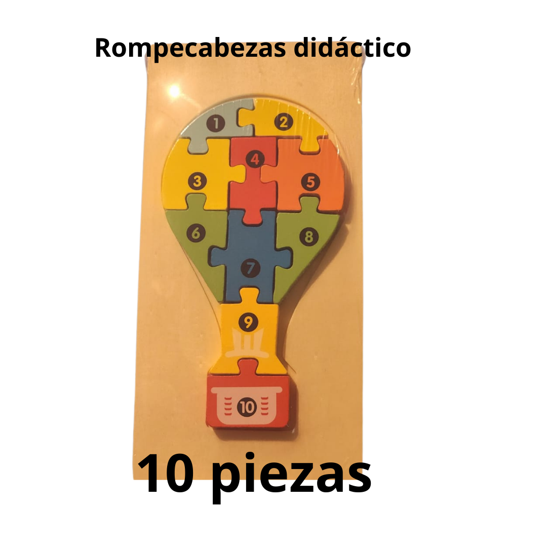 Rompecabezas De Madera Kit Niños Diseños Didáctico Montesor
