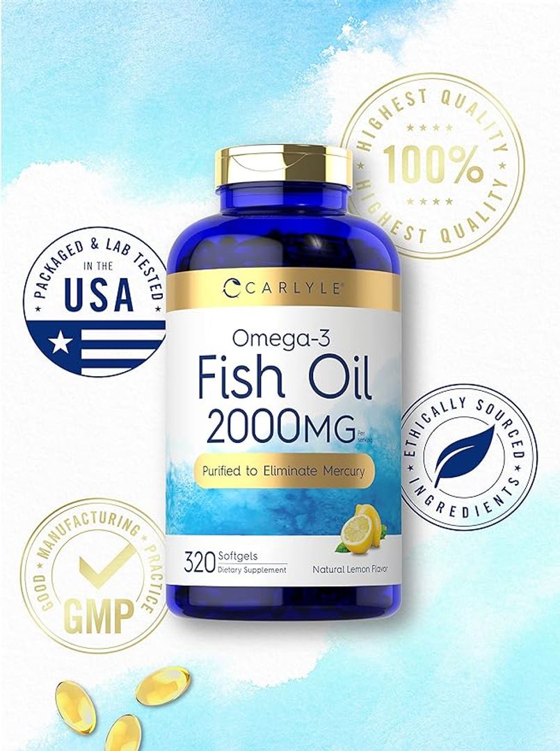 Omega 3 2000mg 320softgels lemon Flavor