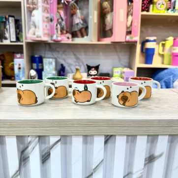 SET POCILLO X 6 CAPIBARA  - imagen 1