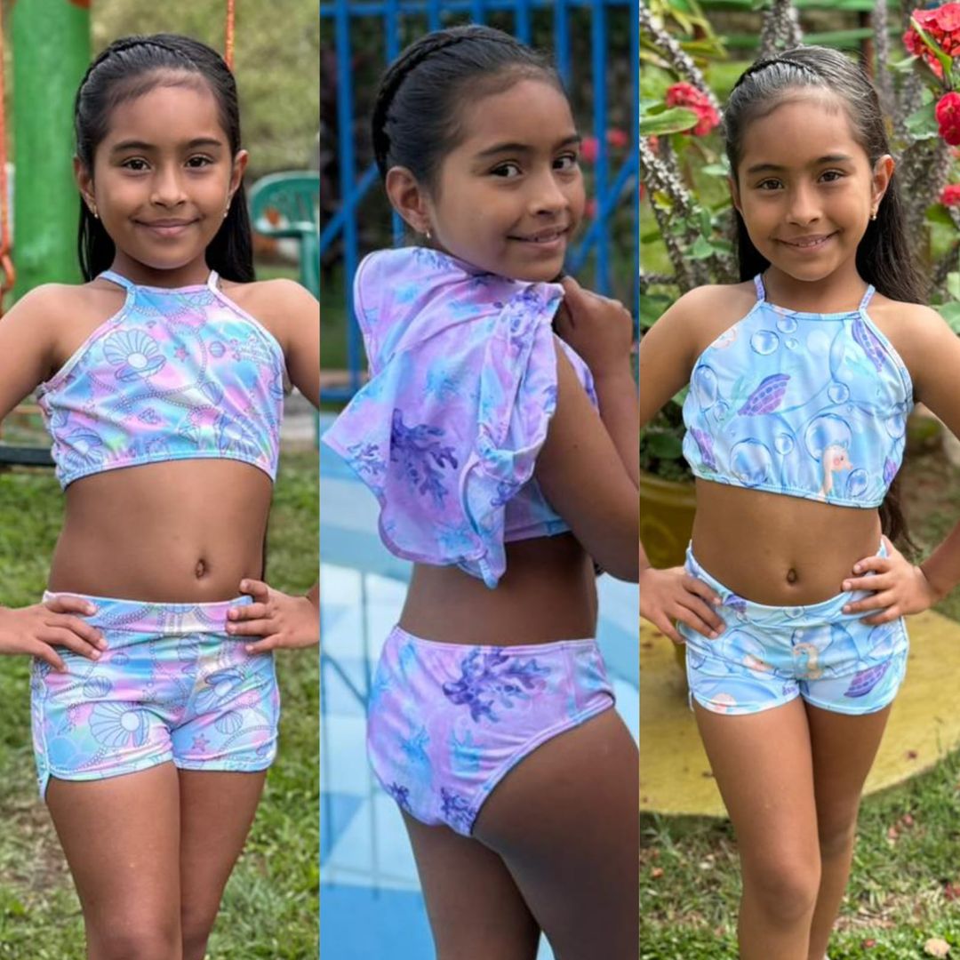 Trio short niña 