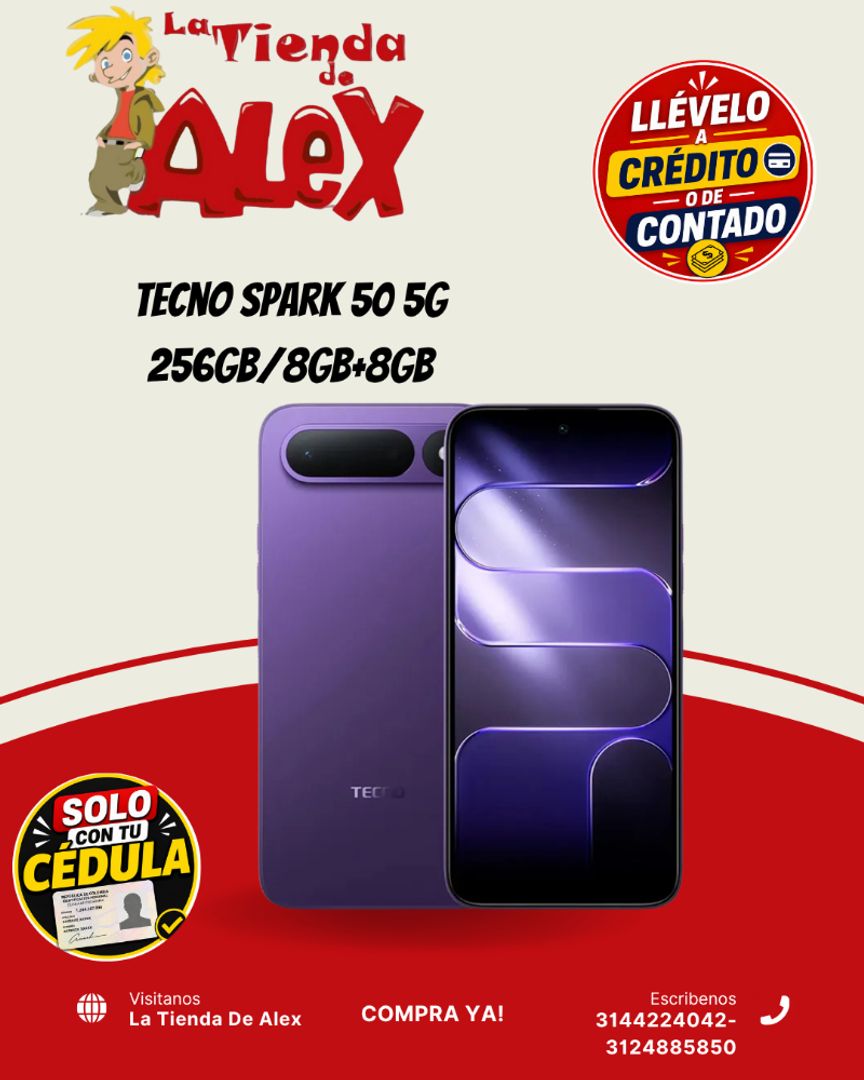 Tecno Spark 50 5G 256GB/8GB+8GB