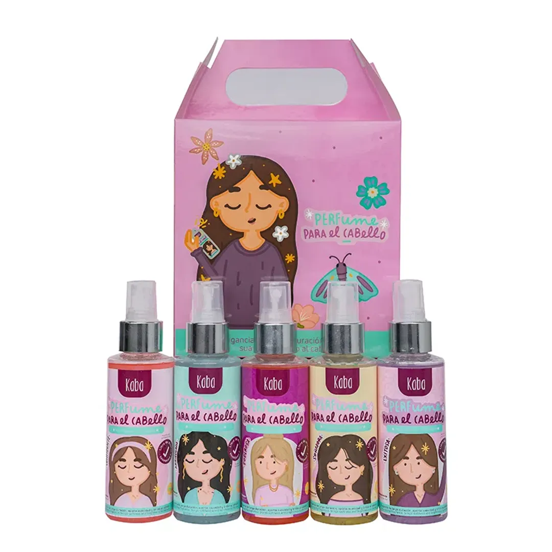  KIT X 5 DE PERFUMES PARA EL CABELLO