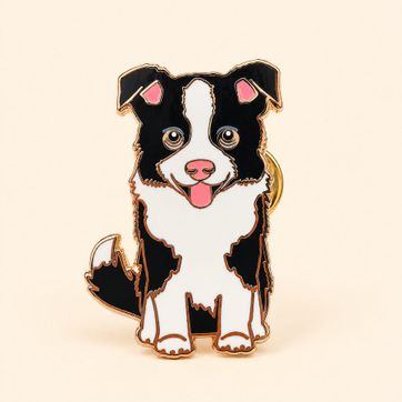 PIN BORDER COLLIE NEGRO - imagen 1