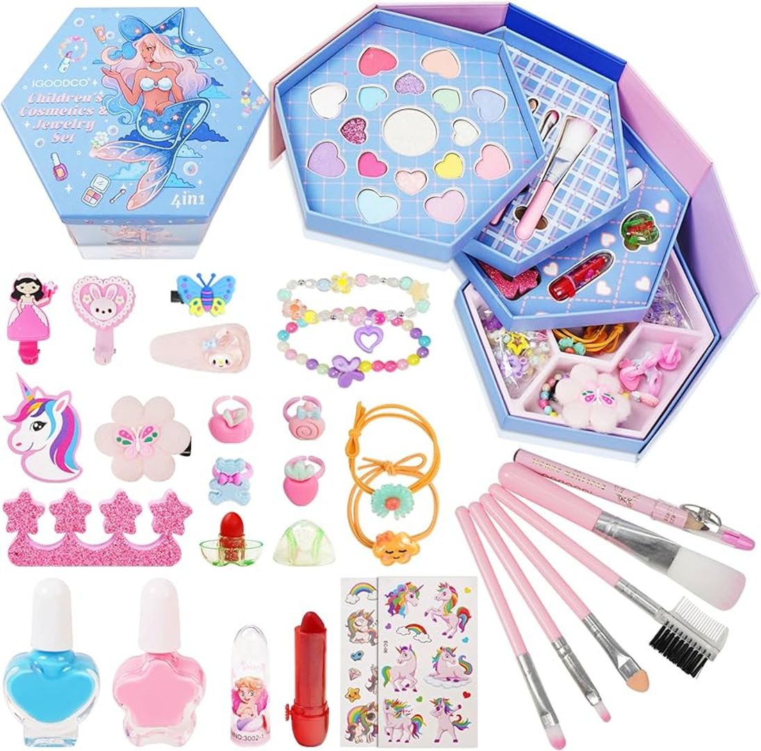 KIT MAQUILLAJE MANICURE ACCESORIOS UÑAS 43pcs 