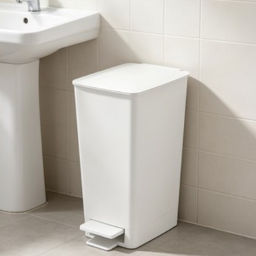 Imagen del producto BASURERO PEDAL SLIM 8 LT BLANCO-RIMAX