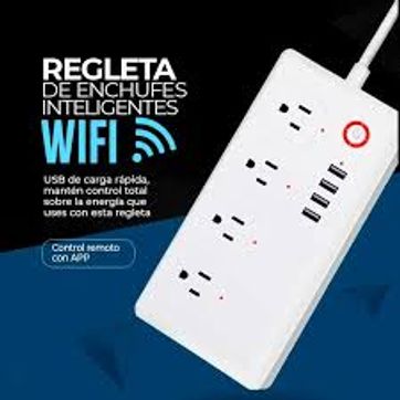 REGLETA INTELIGENTE WIFI 4 TOMAS 5 PUERTOS USB  - imagen 1
