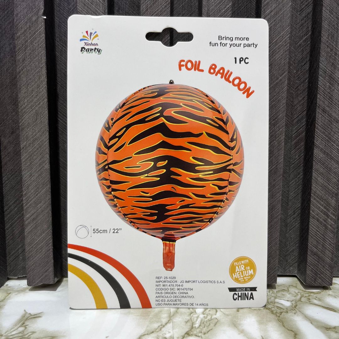 GLOBO ANIMAL PRINT ORBY SURTIDO