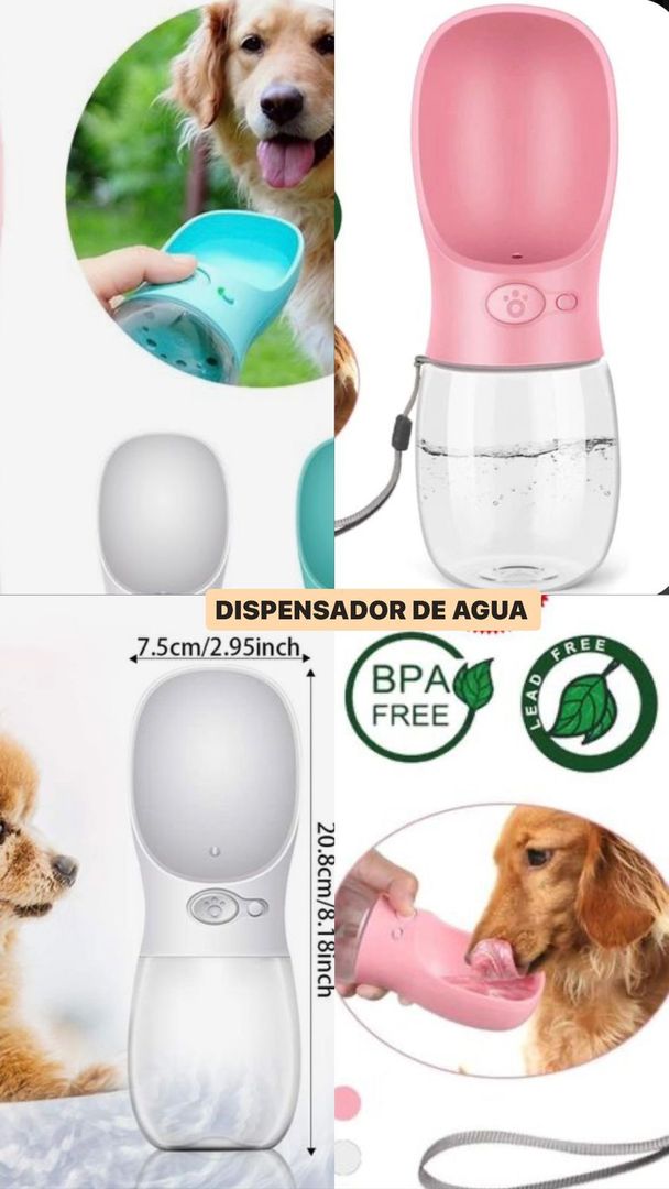 BOTELLA PORTATIL PARA MASCOTAS