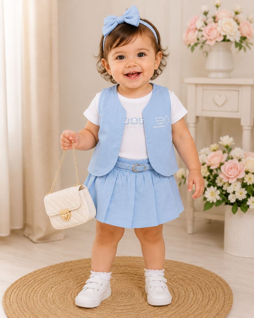 CONJUNTO  FALDA SHORT BEBITA