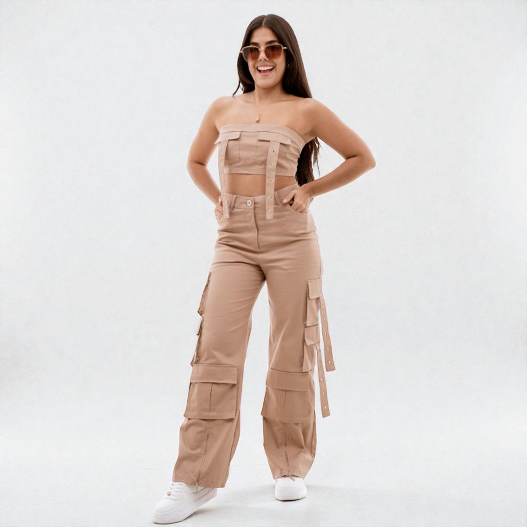 Conjunto cargo straple