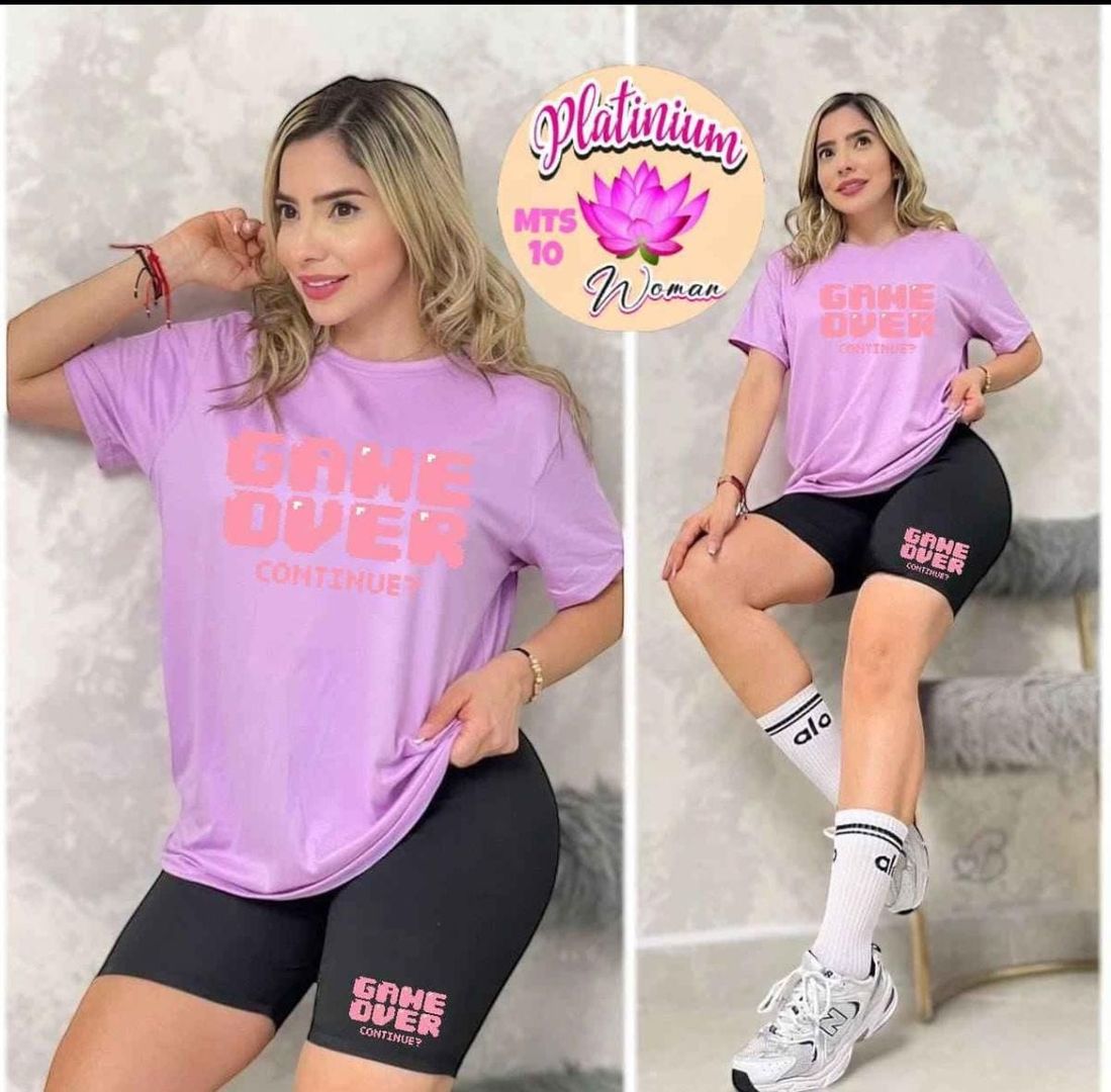 CONJUNTO DE BIKER DAMA