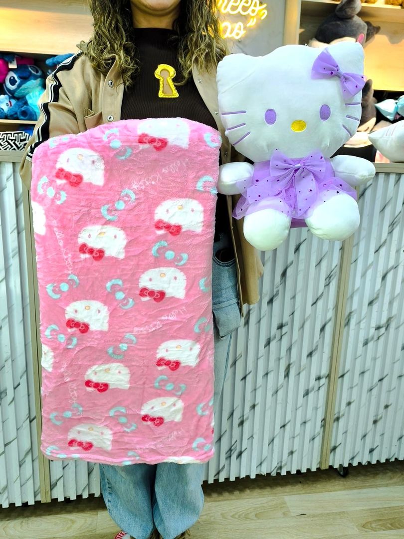 PELUCHE KITTY COBIJA 43cm