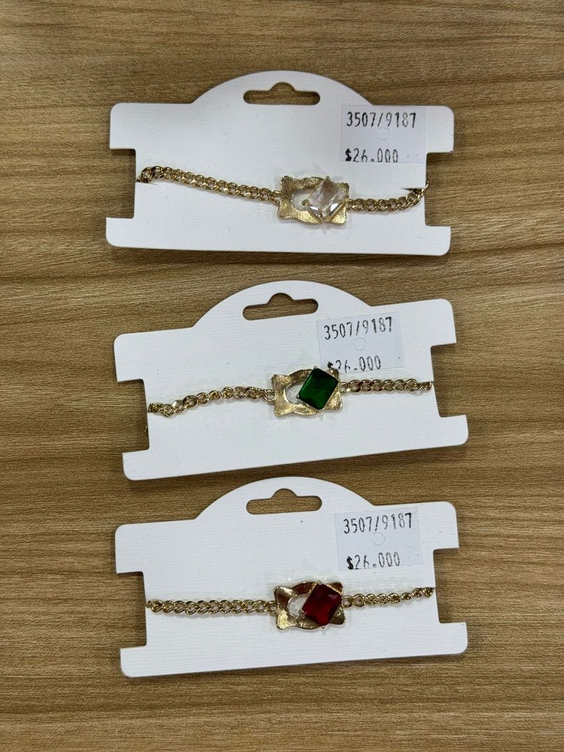 3507 PULSERA EN RODIO