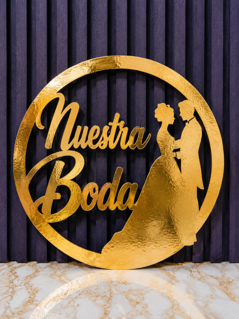 TOPPER NUESTRA BODA 
