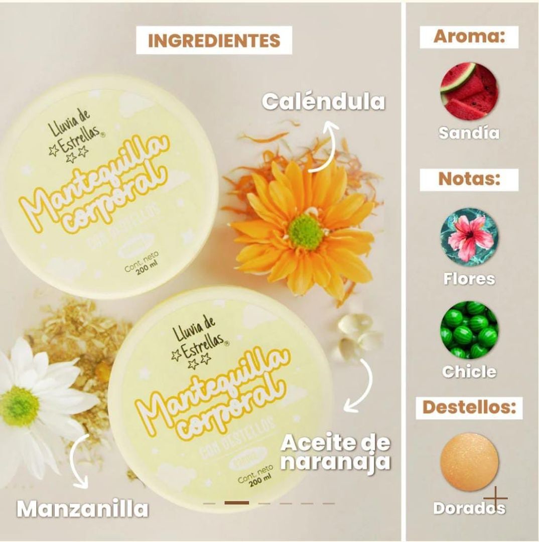 Mantequilla corporal con destellos sandía 