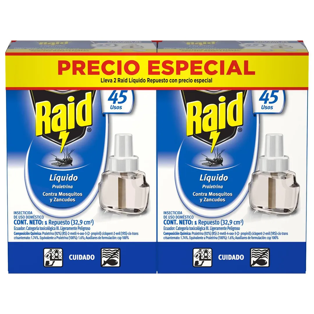 RAID 45 NOCHES X 2 UND X 400 ML