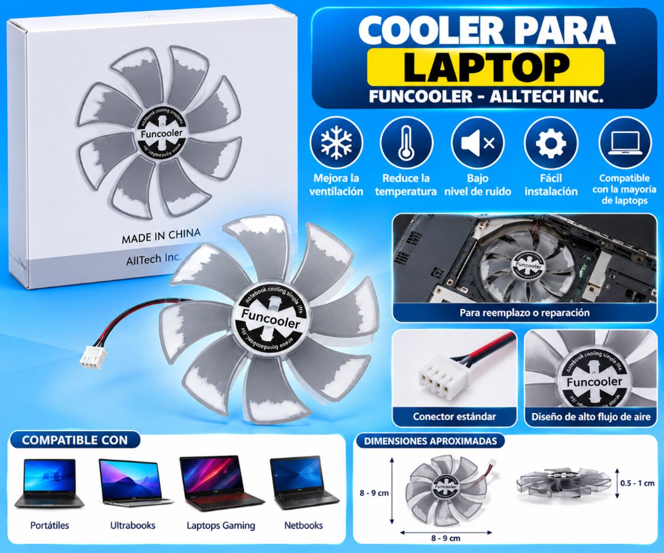 Cooler para Laptop Funcooler – AllTech