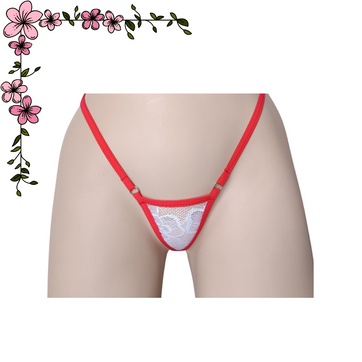 Imagen del producto Micro tanga hilo en encaje combinada