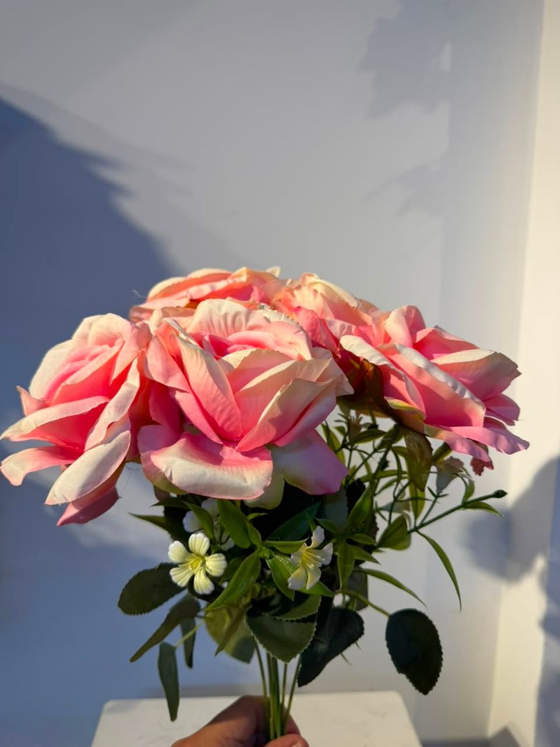ROSA X 7 GRANDE COLOR ROSADO