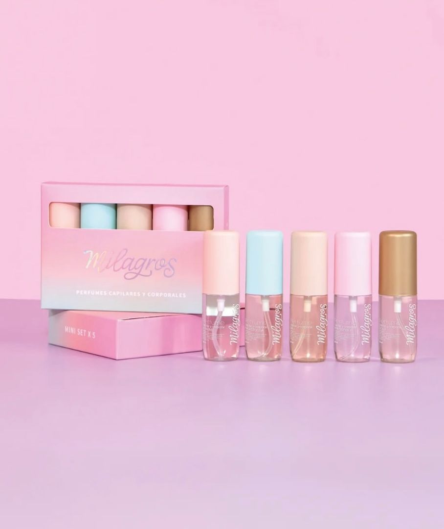 Kit x 5 perfumes 30ml capilares y corporales 