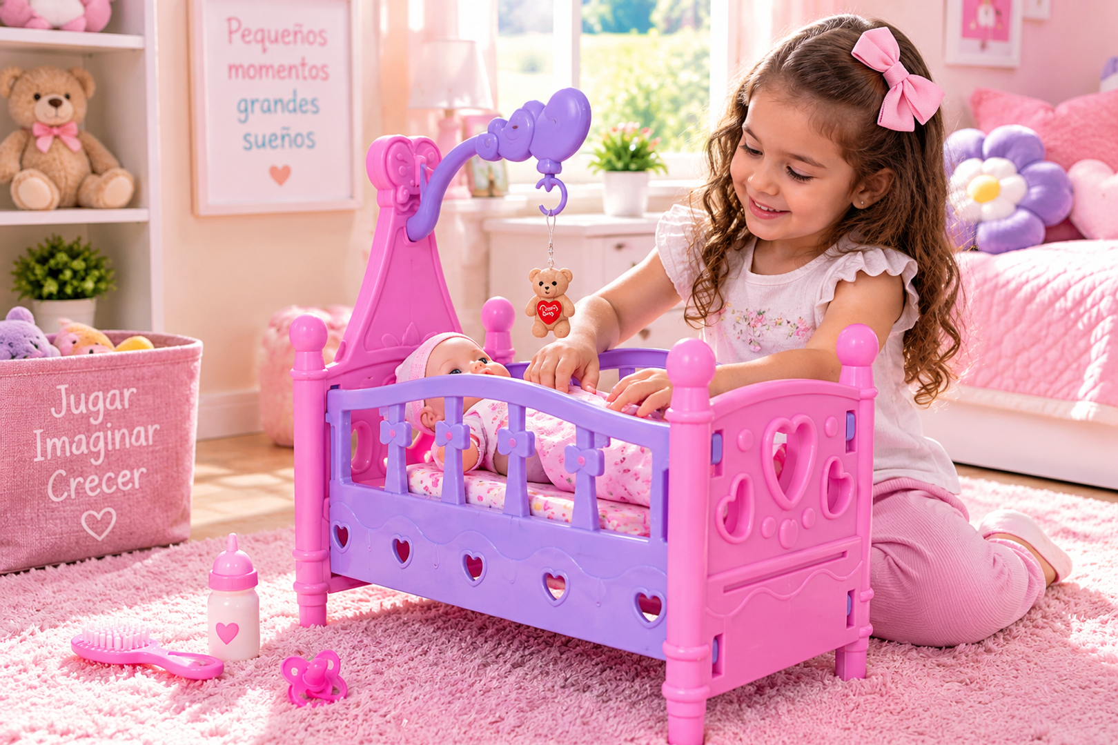 CUNA PRINCESA EN BOLSA CON SONIDO-BTOY