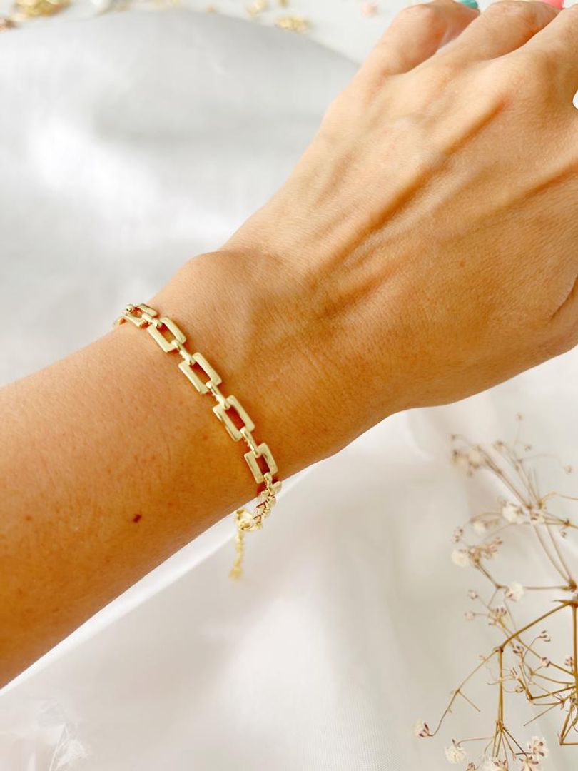 PULSERA ESLABON RECTANGULAR - ITIEL