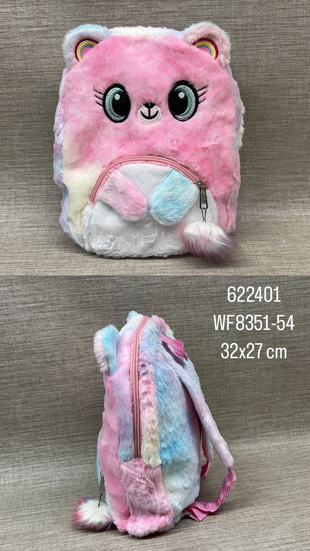 BOLSO MULTICOLOR CON DISEÑO DE GATO 