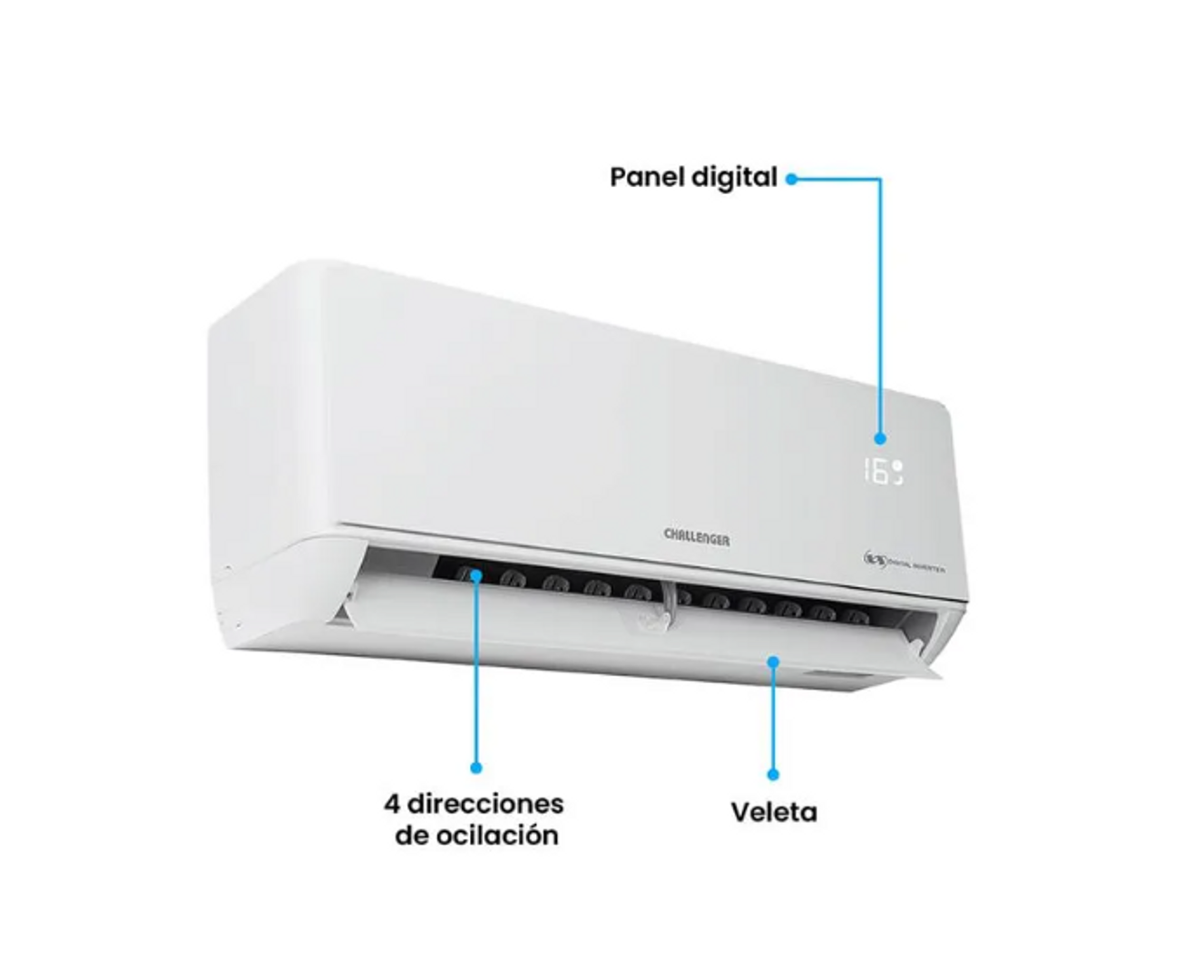 SPLIT CHALLENGER 12000 BTU R-410 110V