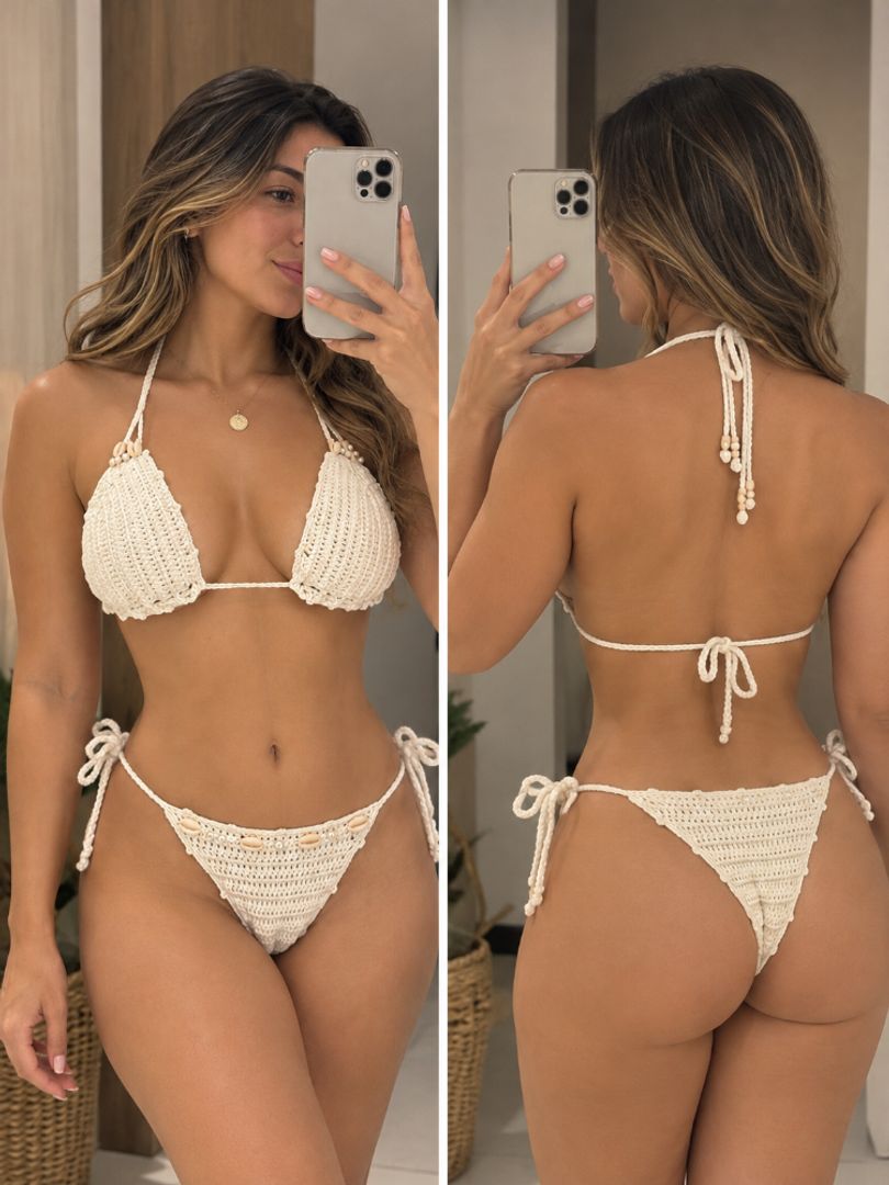 Bikini tejido en crochet 