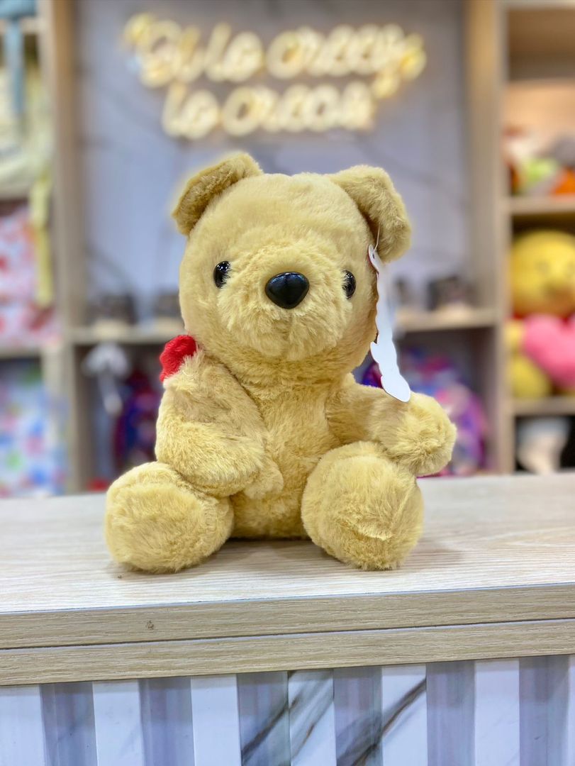 PELUCHE OSO ROSA ( 18 CM )